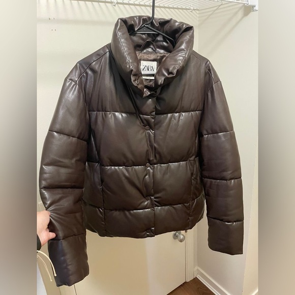 Zara Faux Leather Jacket - Picture 1 of 3